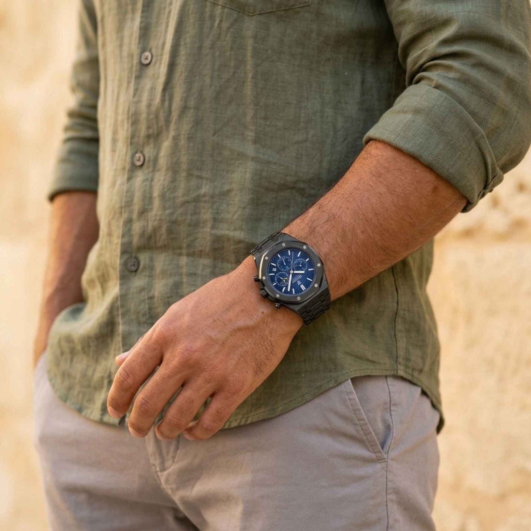 Imperial Chronograph - Graphite Ocean